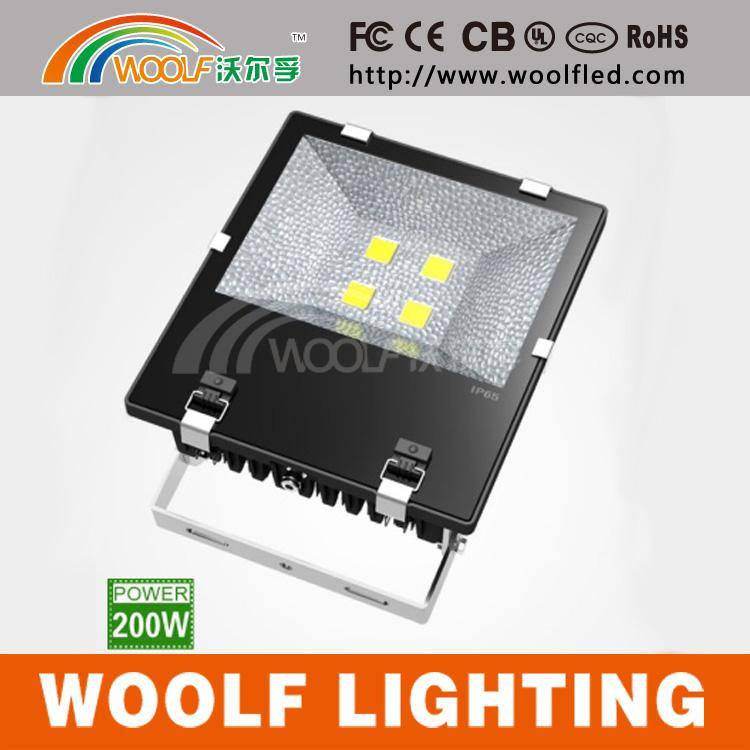 WOOLF沃尔孚 200W白光黄光LED户外防水投光灯